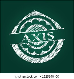 Axis on chalkboard
