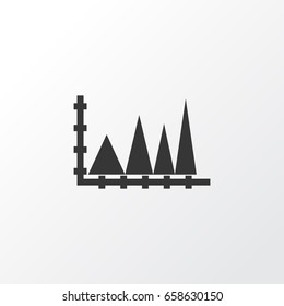 Axis Triangle Group Icon Symbol. Premium Quality Isolated Math Pyramid  Element In Trendy Style.