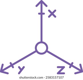 Axis vector icon. Can be used for printing, mobile and web applications.