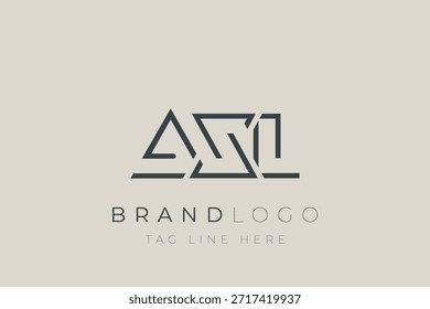 Logo-Design für abstrakte AXL-Buchstaben. Modernes Business-Logo-Design mit abstrakter Typografie und zeitgenössischem Stil