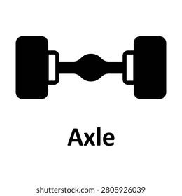 Axle Vector Icon which can easily modify or edit

