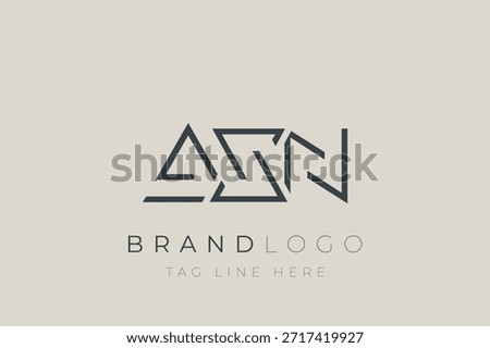 AXN abstract letter logo design. Modern Business Logo Design With Abstract Typography and Contemporary Style