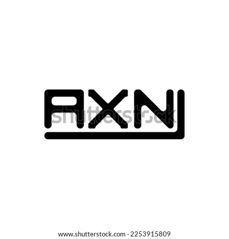 AXN letter logo creative design with vector graphic, AXN simple and modern logo.