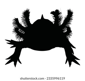 Axolotl Black Silhouette Vector Desain