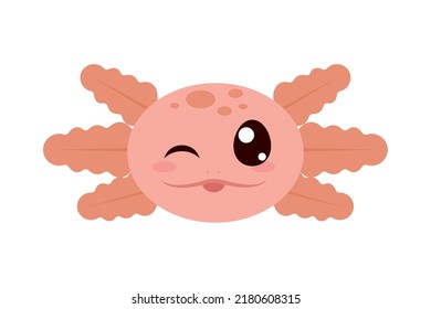 icono de la cara de axolotl en fondo blanco