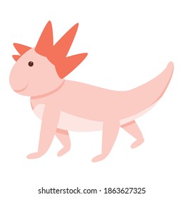 Axolotl icon. Cartoon of axolotl vector icon for web design isolated on white background