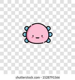 axolotl icon sign and symbol. axolotl color icon for website design and mobile app development. Simple Element from animals collection for mobile concept and web apps icon.