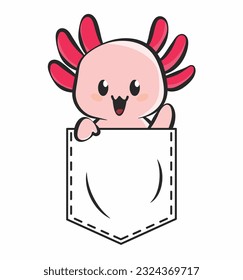 Axolotl in a T-Shirt Bag