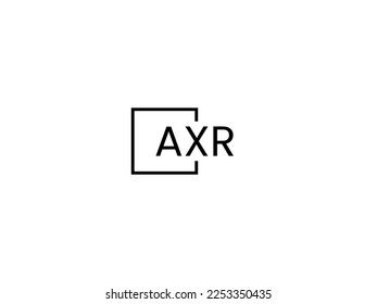 Vektor-Vektorgrafik des Initial-Logos von AXR Letter