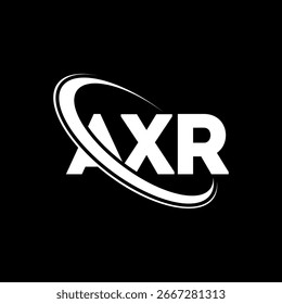AXR logo. AXR letter logo design. Initials AXR logo linked with circle and uppercase monogram logo. AXR typography for technology, business and real estate brand.