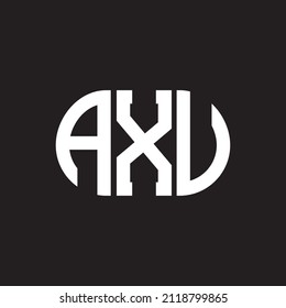 AXV letter logo design on black background. AXV 
creative initials letter logo concept. AXV letter design.
