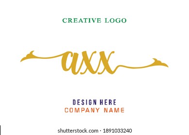 AXX lettering logo is simple, easy to understand and authoritative