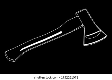 axx white on black background