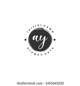AY Initial beauty monogram logo vector