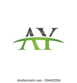 AY initial company green swoosh logo