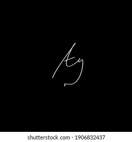 Cualquier escritura a mano inicial 
Cualquier logotipo escrito a mano para la identidad