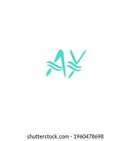 AY initial handwritten logo for identity