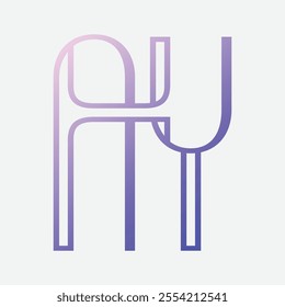 ay Initial Letter Logo Symbol