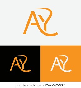 ay Initial letter logo symbol design