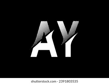 AY letter logo design and monogram ,vectlor logo design