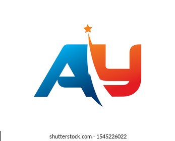 AY Letter logo or symbol template design