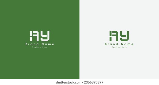 AY Letters vector logo design