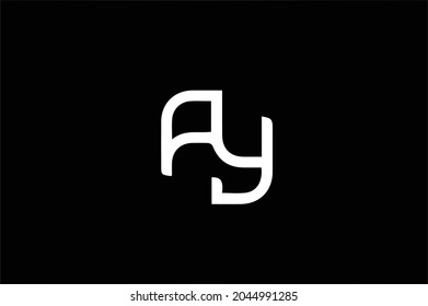 AY logo combination design suitable for a company - Vector