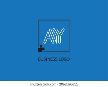 AY Logo Design Template Vector Graphic Branding Element.