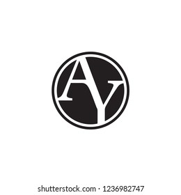 AY logo letter design