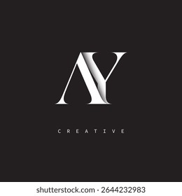 AY Monogram Logo Minimal Elegant