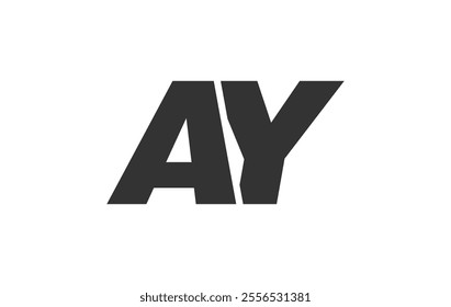 AY Techno Editable Font Logo For Corporate Branding. Bold, Futuristic Design With Unique Typographic Ideas. Minimal Custom Type And Dynamic Letter Variations For Promotion, Printing, And Book Titles