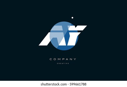 ay a y  blue circle dot big font alphabet company letter logo white design vector icon template 
