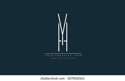 AY, YA, A, Y modelo de monograma del logotipo del vector abstracto