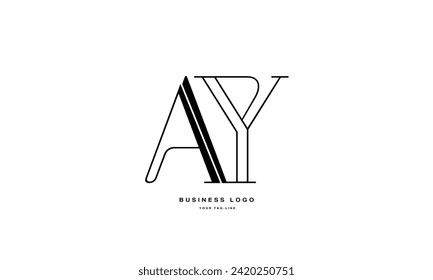 AY, YA, A, Y, Abstract Logo Monogram