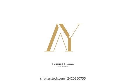 AY, YA, A, Y, Abstract Logo Monogram