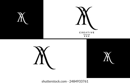 AY, YA, A, Y, Abstract Letters Logo Monogram