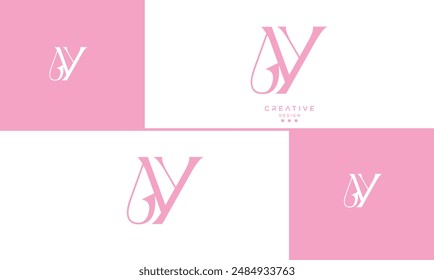 AY, YA, A, Y, Abstract Letters Logo Monogram