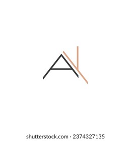 AY, YA, Resumen diseño inicial del logotipo de la letra monograma