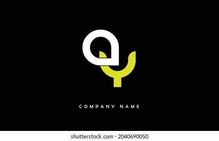 YA Alphabets Letters Logo Monogram