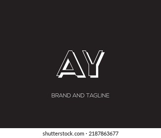 AY, YA Alphabets Letters Logo Monogram