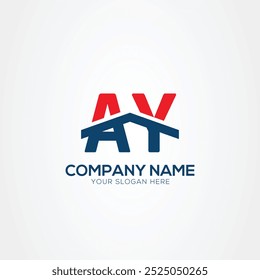 AY or YA Creative Modern Letters Logo Design Element