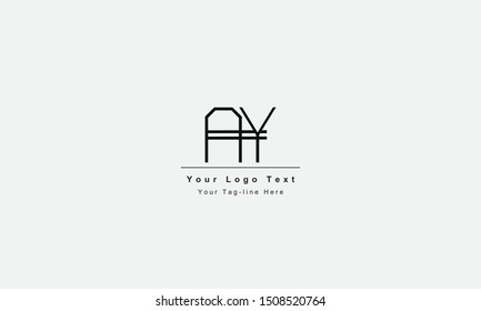 AY or YA letter logo. Unique attractive creative modern initial AY YA A Y initial based letter icon logo