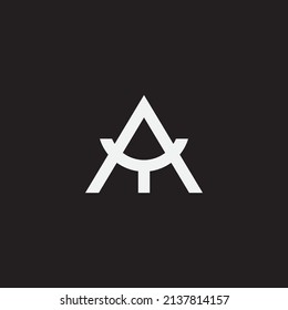 AY or YA monogram design logo template.
