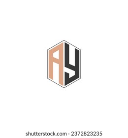 AY, YA, A AND Y Abstract initial monogram letter alphabet logo design