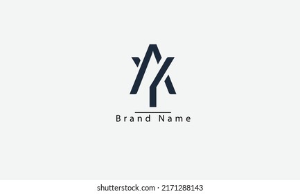 AY YA A Y abstract vector logo monogram template