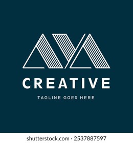 AYA letter Type Logo Design vector Template, Abstract Letter AYA logo Design, AYA logo vector, AYA icon vector
