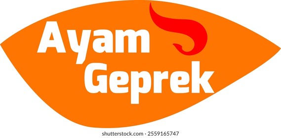 Ayam Geprek Indonesian food Logo