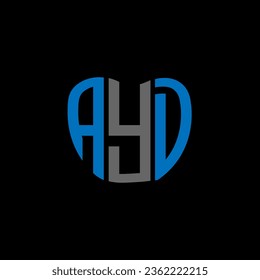 AYD letter logo creative design. AYD unique design.
