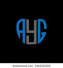AYG letter logo creative design. AYG unique design.
