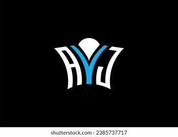
AYJ initial monogram letter business and simple modern logo